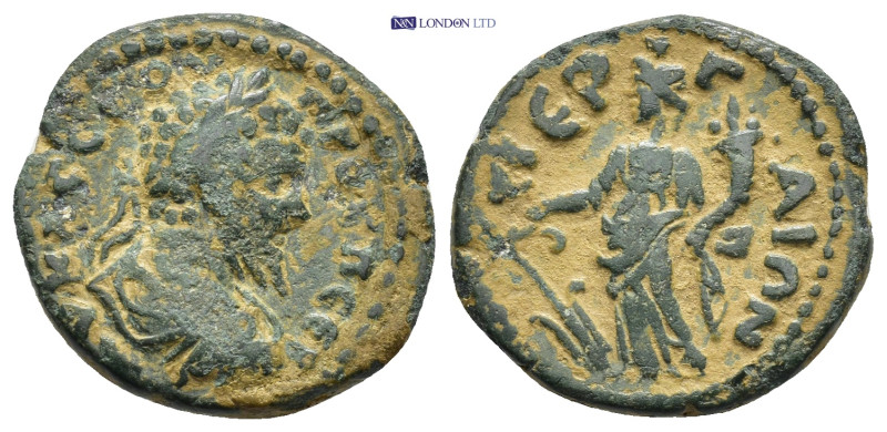 PAMPHYLIA. Perge. Septimius Severus (193-211). Ae. (19mm, 4.75 g) Obv: AY KAI CE...