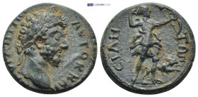 PAMPHYLIA. Side. Marcus Aurelius, 161-180. (10.74 Gr. 24mm.) 
Laureate head of Marcus Aurelius to right. 
Rev. Artemis hurrying right, holding bow in ...