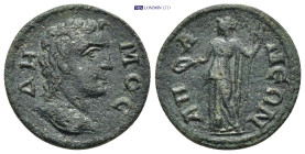 PHRYGIA, Apameia. Autonomous issue. 3rd century AD. AE (22mm, 6.6 g) ΔΗΜΟϹ/ Diademed and draped bust of Demos right. Rev: ΑΠΑΜƐΩΝ/ Athena standing lef...