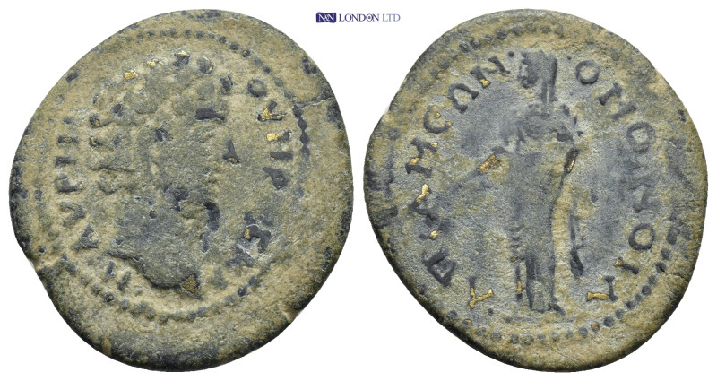 PHRYGIA, Apameia. Marcus Aurelius. As Caesar, AD 139-161. (5.31 Gr. 26mm.)
 Bare...