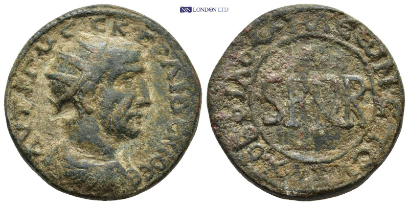 PHRYGIA, Philomelium. Trajan Decius. AD 249-251. Æ (30mm, 22.7 g). Radiate, drap...