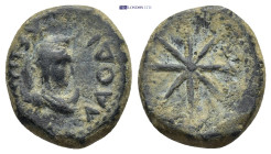 PHRYGIA. Laodicea ad Lycum. Pseudo-autonomous (Circa 1st century). (3.97 Gr. 17mm.)
 Bust of Mên set on crescent to right, wearing Phrygian cap. 
Rev:...