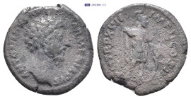 Marcus Aurelius, 161-180. Denarius (17mm, 2.3 g), Rome. ANTONINVS AVG ARMENIACVS Head of Marcus Aurelius, bare, right. Rev. P M TR P XIX IMP II COS II...