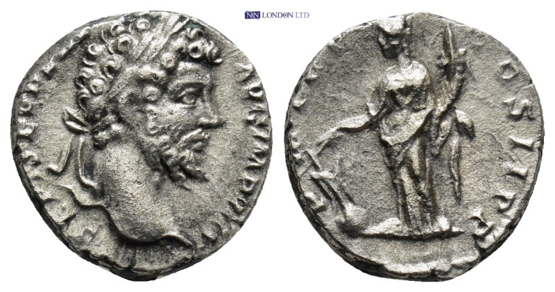 Septimius Severus, 193-211. Denarius (15mm, 3.56 g), Laodicea ad Mare. L SEPT SE...