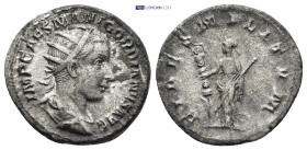 GORDIAN III (238-244). Antoninianus. (20mm, 4.1 g) Rome. Obv: IMP CAES M ANT GORDIANVS AVG. Radiate, draped and cuirassed bust right. Rev: FIDES MILIT...