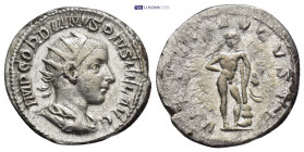 Gordian III. A.D. 238-244. AR antoninianus. (21mm, 3.64 g). Rome mint. Struck A.D. 241-243. His radiate, draped, and cuirassed bust right; IMP GORDIAN...