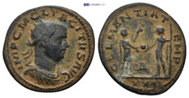 TACITUS (275-276). Antoninianus. (23mm, 3.88 g) Antioch. Obv: IMP C M CL TACITVS AVG. Radiate, draped and cuirassed bust right. Rev: CLEMENTIA TEMP / ...