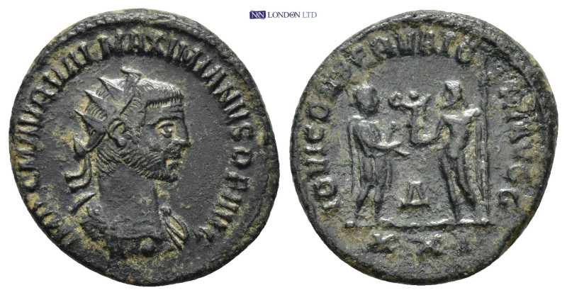Maximian Æ Antoninianus. (19mm, 3.76 g) Antioch, AD 285-295. IMP C M AVR VAL MAX...