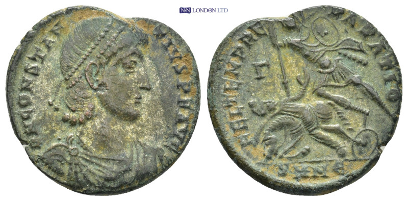Constantius II. A.D. 337-361. AE Nicomedia, A.D. 351-355. (5 Gr 22mm.)
D N CONST...