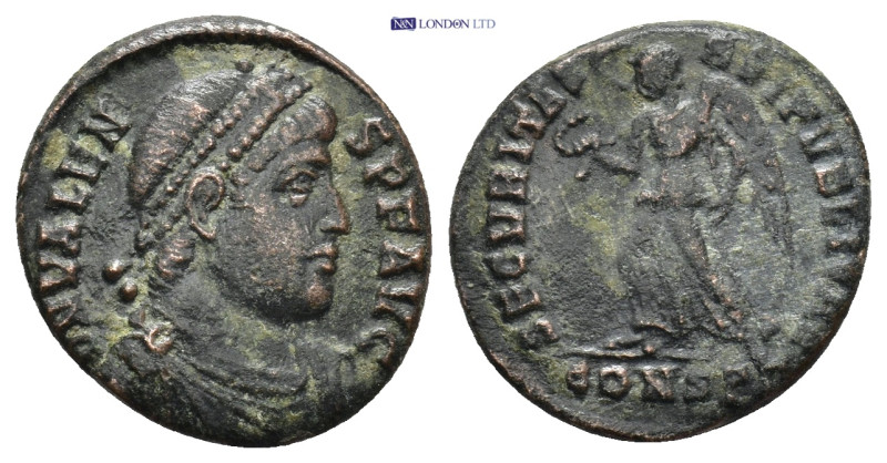 Valens, 364-378 AD. AE. (16mm, 2.62 g) Constantinople. Obv: DN VALENS PF AVG. Di...