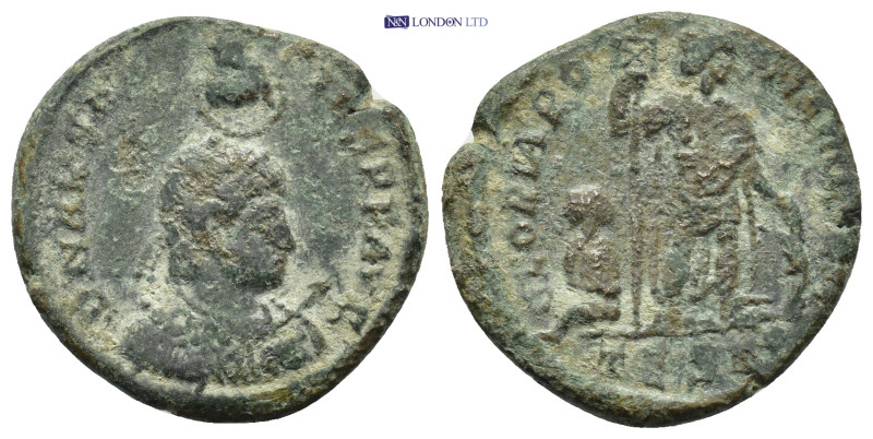 Arcadius. AD 383-408. Æ (21mm, 4.43 g). Thessalonica mint. Struck AD 383-392. Di...