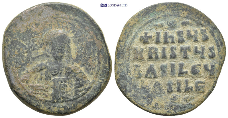 Anonymous (attributed to Basil II). AE Follis AD. 976-1025. Constantinople. (16....