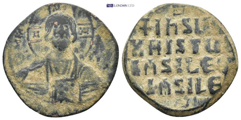 Anonymous (attributed to Basil II). AE Follis AD. 976-1025. Constantinople. (7.9...