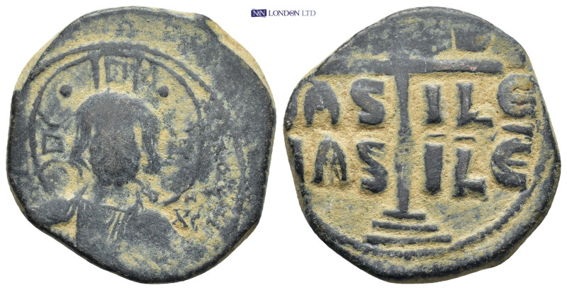 Attributed to Romanus III or Michael IV (1028-1034 or 1034-1041) AE follis (27mm...