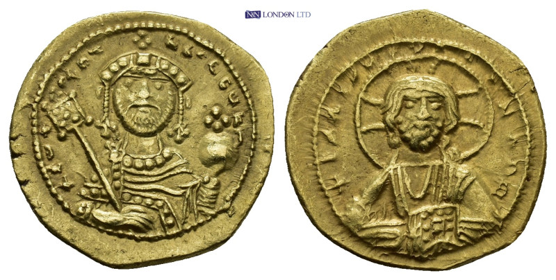 Constantine IX Monomachus,Tetarteron 1042-1055, AV (18mm, 4.0 g) + his XIS REX R...