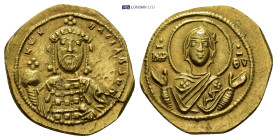 CONSTANTINE X DUCAS (1059-1067). AV Tetarteron Nomisma. (18mm, 4.0 g) Constantinople. Obv: KωN BACIΛ O ΔɄK. Facing bust of Constantine, holding globus...