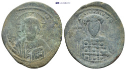 Michael VII Ducas (1071-1078) Æ follis, (29mm, 5.7 g) Constantinople mint. Obv: IC-XC - nimbate bust of Christ facing, nimbate cross behind head, righ...