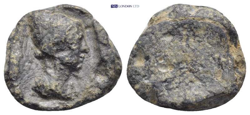 Uncertain Seal Lead figure of Female (7.8 Gr. 18mm.)