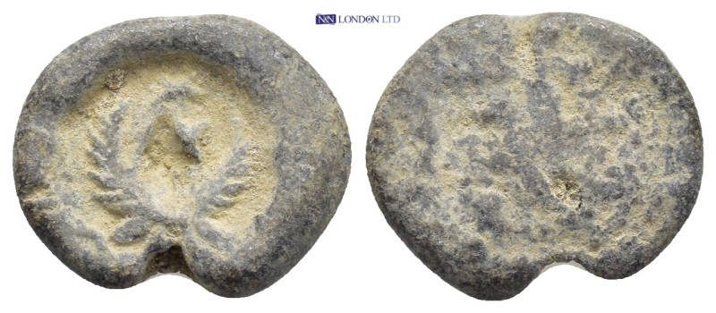 Uncertain Seal Lead figure of Eagle (3.27 Gr. 16mm.)