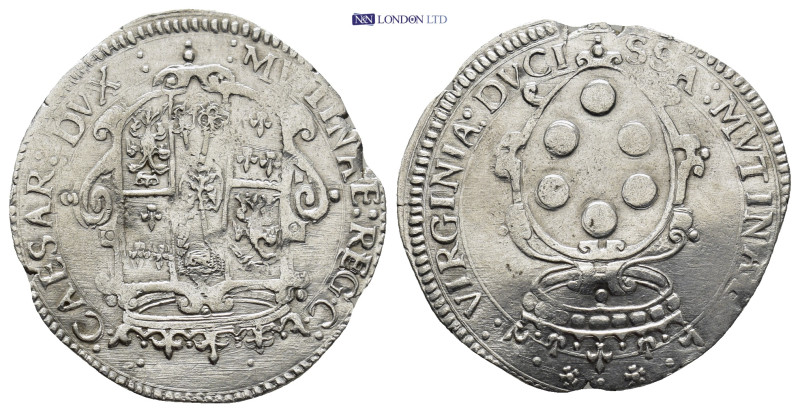 Italian States, Modena e Reggio (Duchy). Cesare d´Este and Virginia de Medici AR...