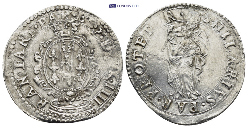 ITALY. Parma. Ranuccio Farnese (1592-1622). Giulio. (28mm, 2.84 g) Obv: RAN FARN...