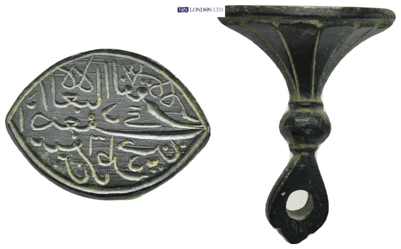 Islamic stamp seal (10.22 Gr. 28mm.) SOLD AS SEEN NO RETURNS.