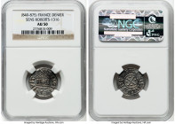 Carolingian. Charles the Bald Denier ND (840-875) AU50 NGC, Sens mint, Roberts-1316. HID09801242017 © 2023 Heritage Auctions | All Rights Reserved