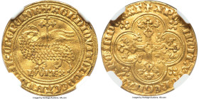 Louis X gold Agnel d'Or ND (1314-1316) AU50 NGC, Fr-259, Dup-234. A very scarce issue partially due to it being the only gold type minted during the s...