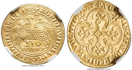 Louis X gold Agnel d'Or ND (1314-1316) AU Details (Mount Removed) NGC, Fr-259, Dup-234. A piece with choice eye appeal considering the qualifier from ...