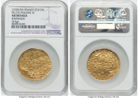 Philippe VI gold Écu d'Or ND (1328-1350) AU Details (Damaged) NGC, Fr-270, Dup-249. 4.5gm. HID09801242017 © 2023 Heritage Auctions | All Rights Reserv...