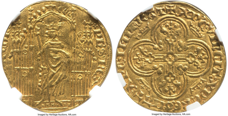 Philippe VI gold Royal d'Or ND (1328-1350) AU50 NGC, Fr-271, Dup-247. HID0980124...