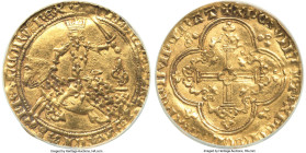 Jean II le Bon Franc à cheval ND (1350-1364) AU50 NGC, Fr-279, Dup-294. 3.88gm. Featuring the iconic knight (also carrying a sword) on horseback obver...