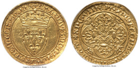 Charles VI gold Ecu d'Or ND (1380-1422) AU55 NGC, Dup-369, Fr-291. 3.84gm. HID09801242017 © 2023 Heritage Auctions | All Rights Reserved