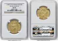 Louis XII gold Ecu d'Or ND (1498-1515) AU50 NGC, Fr-323, Ciani-900. HID09801242017 © 2023 Heritage Auctions | All Rights Reserved