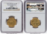 Charles IX gold Ecu d'Or 1570-A XF45 NGC, Paris mint, Fr-378, Dup-1057. HID09801242017 © 2023 Heritage Auctions | All Rights Reserved