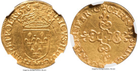 Henri III gold Ecu d'Or 1578/6-M MS61 NGC, Toulouse mint, Fr-386, Dup-1121. A captivating and flashy offering rarely encountered so fine, with example...