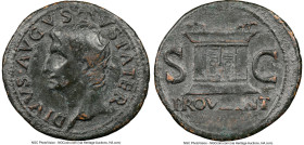 Divus Augustus (27 BC-AD 14). AE as (31mm, 6h). NGC Fine, smoothing. Rome, AD 22/3-30. DIVVS•AVGVSTVS PATER, radiate head of Divus Augustus left / PRO...