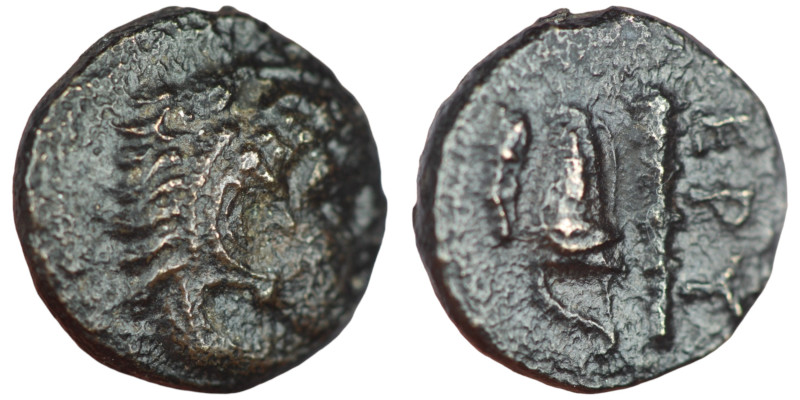 Alexander the Great. (336-323 BC) Bronze Æ. (11mm, 1,61g) Obv: head of Alexander...