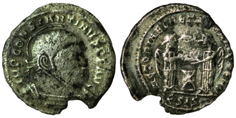 only known silver coin minted with the stamp of this Follis. Perhaps a bonus pay...