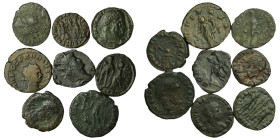 Lot of 8 roman coins (Claudius II. Gothicus, Constantinus I., Gallienus…)