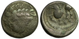 Eastern Celts. Imitations of Philip II. of Macedon. "Kugelwange" (2.-1. Century BC) AR Drachm. (14mm, 1,66g) Obv: head of Philip II. right. Rev: horse...