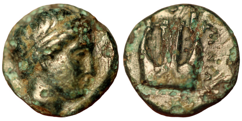 Mysia. Cyzicus. (1st Century AD) Pseudo-Autonomous issue. (9mm 1,22g) Obv: helme...