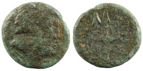 Sicily. Syracuse. Hieron II. (275-215 BC) Bronze Æ. (17mm, 4,89g) Obv: head of Poseidon right. Rev: trident.