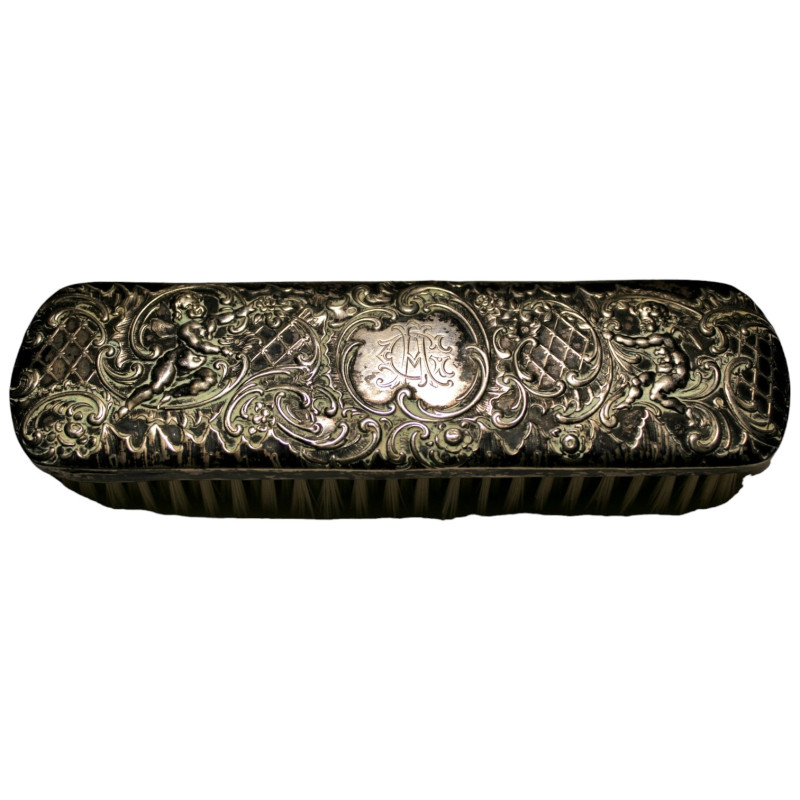 Varia. Bürste. 800/1000 Silber. Monogram. 129,55g.