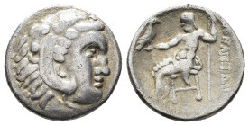 EASTERN CELTS.
Imitating Alexander III of Macedon.
Drachm
(AR, 18 mm, 2.93 g)
3rd-2nd century BC, Danube region. 

Stylised head of Heracles wea...