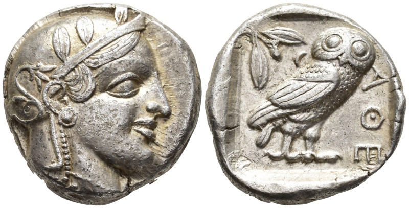 ATTICA,
Athens. Late 'transitional issue'
Tetradrachm
(AR, 24 mm, 17.21 g)
c...