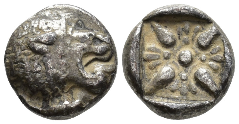 IONIA,
Milet.
Diobol
(AR, 9 mm, 1.36 g)
Late 6th-early 5th century BC.

Fo...