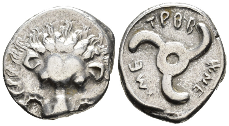 LYCIAN DYNASTS.
Trbbenimi (c. 390-370 BC).
1/3 Stater
(AR, 16 mm, 3.08 g)
Un...