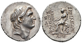 SELEUCID KINGS.
Demetrios I Soter (162-150 BC).
Tetradrachm
(AR, 32 mm, 16.88 g)
SE 161 (= 152/1 BC), Antioch on the Orontes.

Diademed head of ...