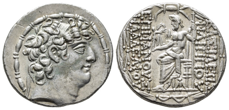SELEUCID KINGS.
Philip I Philadelphos (c. 95/4-76/5 BC).
Tetradrachm
(AR, 29 ...